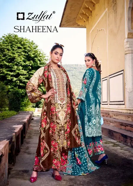 Shaheena By Zulfat Ladies Rayon Dress Material Wholesale Market In Surat